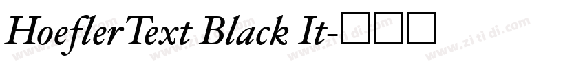 HoeflerText Black It字体转换 HoeflerText Black It字体转换